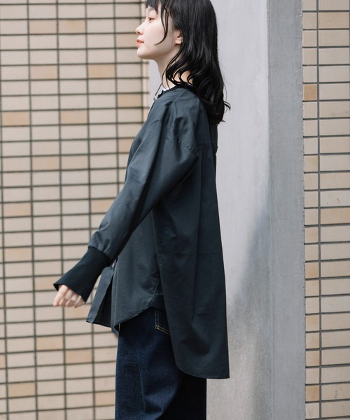 Munich(ミューニック)の「セルロースコットンドレープローンリブブラウス(シャツ/ブラウス・レディース・ホワイト/ブラック/ピンク・FREE)」の19枚目の写真