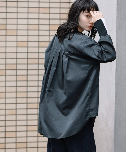 Munich(ミューニック)の「セルロースコットンドレープローンリブブラウス(シャツ/ブラウス・レディース・ホワイト/ブラック/ピンク・FREE)」の20枚目の写真