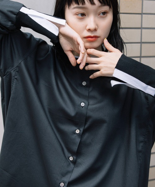 Munich(ミューニック)の「セルロースコットンドレープローンリブブラウス(シャツ/ブラウス・レディース・ホワイト/ブラック/ピンク・FREE)」の21枚目の写真