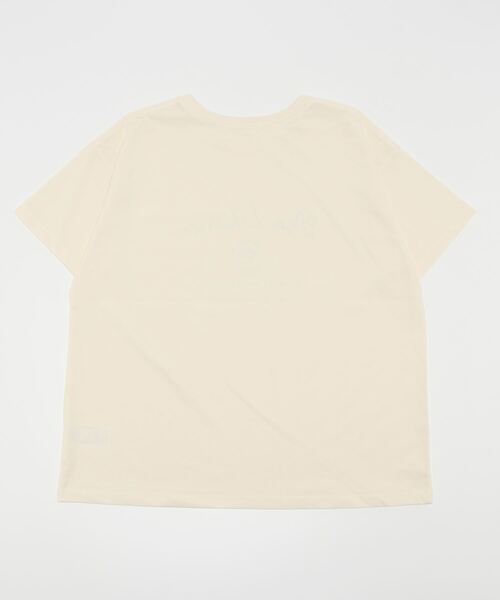 Te chichi（テチチ）の「カレッジロゴTシャツ（Tシャツ/カットソー・レディース・ホワイト/オフホワイト/チャコール・ﾌﾘ-）」の4枚目の写真