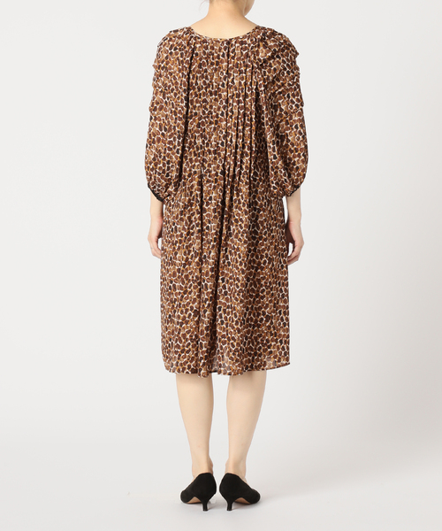 IENA LA BOUCLE リングプリント ミニワンピース IENA LA BOUCLE（イエナラブークル）の「IENA LA BOUCLE レオパード