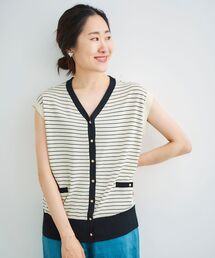 le.coeur blanc | フレンチスリーブニットカーディガン(カーディガン/ボレロ)