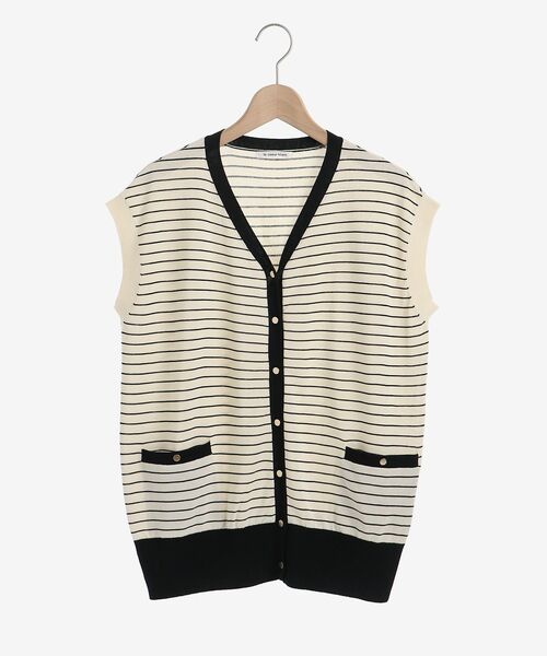 le.coeur blanc（ルクールブラン）の「フレンチスリーブニットカーディガン（カーディガン/ボレロ・レディース・ブラック/グリーン/マスタード/アイボリー/ホワイト系その他2・38）」の6枚目の写真