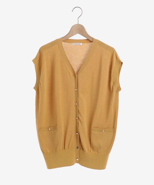 le.coeur blanc（ルクールブラン）の「フレンチスリーブニットカーディガン（カーディガン/ボレロ・レディース・ブラック/グリーン/マスタード/アイボリー/ホワイト系その他2・38）」の13枚目の写真