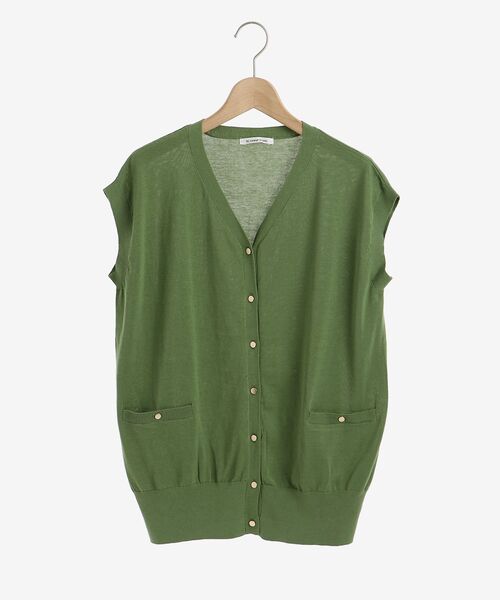 le.coeur blanc（ルクールブラン）の「フレンチスリーブニットカーディガン（カーディガン/ボレロ・レディース・ブラック/グリーン/マスタード/アイボリー/ホワイト系その他2・38）」の17枚目の写真