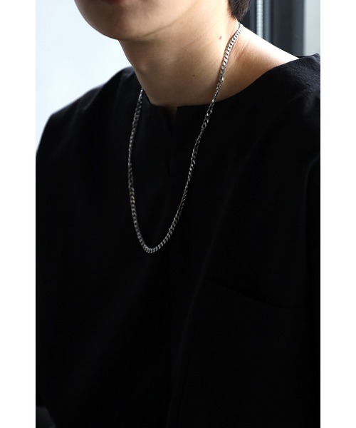 CREARE -LINO-（クレアーレリノ）の「ステンレス喜平チェーンネックレス<ユニセックス>（ネックレス・メンズ・ブラック系その他/ブラック系その他2/ゴールド系その他/ブラック系その他3/シルバー系/ゴールド系その他2/ゴールド系その他3/シルバー系1/シルバー系2・M/L）」の21枚目の写真
