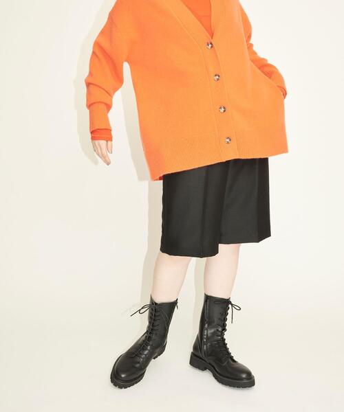 BEAUTY&YOUTH UNITED ARROWS（ビューティーアンドユースユナイテッドアローズ）の「レザー ミドル レースアップ ブーツ（ブーツ・レディース・ブラック・38/36/37/36h/37h）」の2枚目の写真