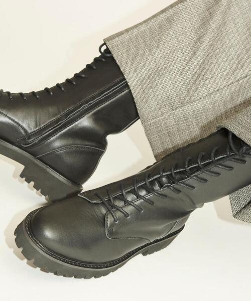 BEAUTY&YOUTH UNITED ARROWS（ビューティーアンドユースユナイテッドアローズ）の「レザー ミドル レースアップ ブーツ（ブーツ・レディース・ブラック・38/36/37/36h/37h）」の10枚目の写真