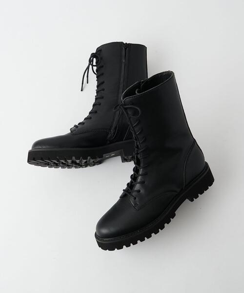 BEAUTY&YOUTH UNITED ARROWS（ビューティーアンドユースユナイテッドアローズ）の「レザー ミドル レースアップ ブーツ（ブーツ・レディース・ブラック・38/36/37/36h/37h）」の19枚目の写真