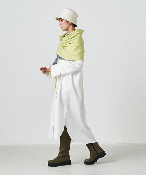 NOLLEY’S Sophi（ノーリーズソフィ）の「ビッグカフスシャツワンピース（シャツワンピース・レディース・オフホワイト/ブルー系その他3・38）」の3枚目の写真