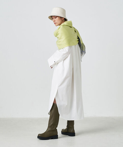 NOLLEY’S Sophi（ノーリーズソフィ）の「ビッグカフスシャツワンピース（シャツワンピース・レディース・オフホワイト/ブルー系その他3・38）」の16枚目の写真