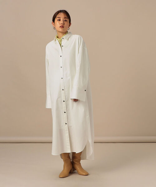 NOLLEY’S Sophi（ノーリーズソフィ）の「ビッグカフスシャツワンピース（シャツワンピース・レディース・オフホワイト/ブルー系その他3・38）」の17枚目の写真