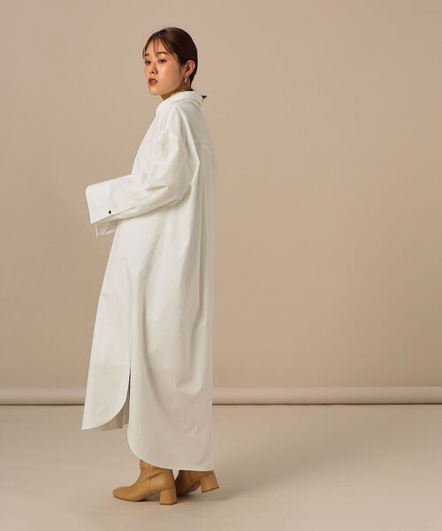 NOLLEY’S Sophi（ノーリーズソフィ）の「ビッグカフスシャツワンピース（シャツワンピース・レディース・オフホワイト/ブルー系その他3・38）」の13枚目の写真