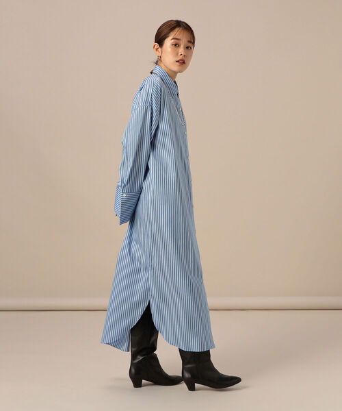 NOLLEY’S Sophi（ノーリーズソフィ）の「ビッグカフスシャツワンピース（シャツワンピース・レディース・オフホワイト/ブルー系その他3・38）」の22枚目の写真