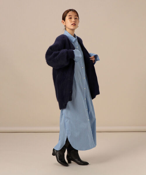 NOLLEY’S Sophi（ノーリーズソフィ）の「ビッグカフスシャツワンピース（シャツワンピース・レディース・オフホワイト/ブルー系その他3・38）」の19枚目の写真