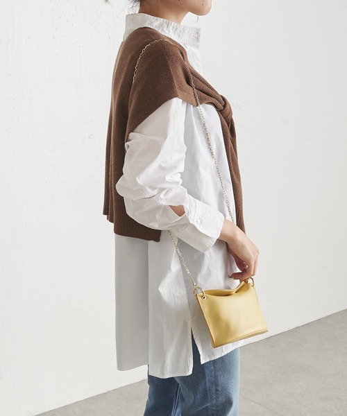 PAPILLONNER（パピヨネ）の「スタイリングにプラス1/カーディガン風ストール/PAPILLONNER/パピヨネ（ストール/ショール・レディース・ベージュ/パープル/ネイビー・FREE）」の14枚目の写真