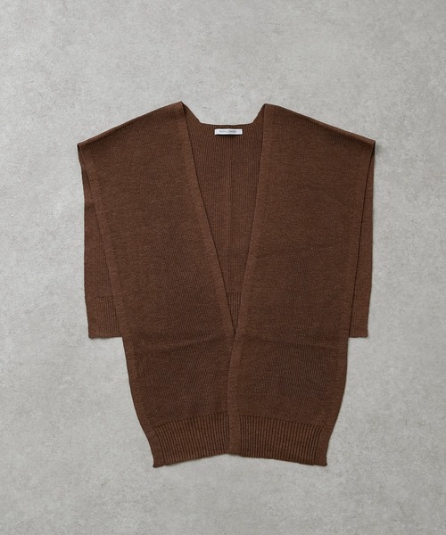 PAPILLONNER（パピヨネ）の「スタイリングにプラス1/カーディガン風ストール/PAPILLONNER/パピヨネ（ストール/ショール・レディース・ベージュ/パープル/ネイビー・FREE）」の7枚目の写真