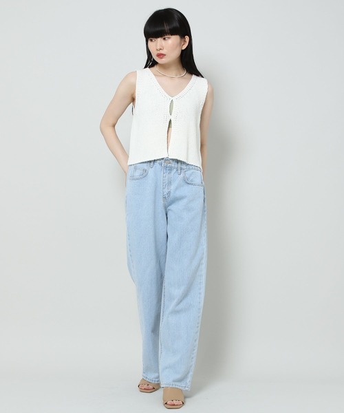 ALAND（エーランド）の「3.3 Field Trip／33 V-NECK VEST 2124449（ベスト・レディース・アイボリー/イエロー・FREE）」の6枚目の写真