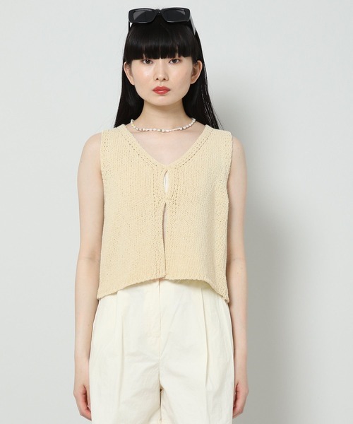 ALAND（エーランド）の「3.3 Field Trip／33 V-NECK VEST 2124449（ベスト・レディース・アイボリー/イエロー・FREE）」の14枚目の写真