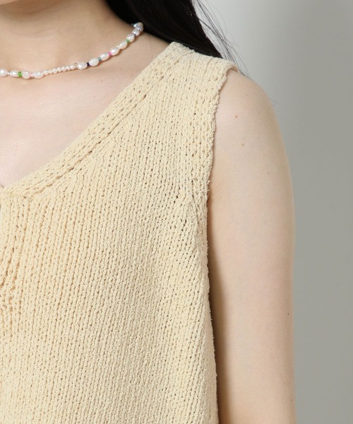 ALAND（エーランド）の「3.3 Field Trip／33 V-NECK VEST 2124449（ベスト・レディース・アイボリー/イエロー・FREE）」の20枚目の写真