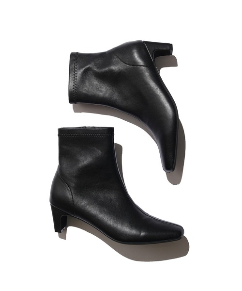 ROPE' PICNIC(ロペピクニック)の「ソフトストレッチセットバックヒールショートブーツ(ブーツ・レディース・ブラック/ブラウン/ホワイト系その他/キナリ・22.5cm/23.0cm/23.5cm/24.0cm/24.5cm/25.0cm)」の10枚目の写真