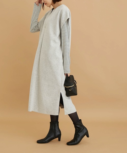 ROPE' PICNIC(ロペピクニック)の「ソフトストレッチセットバックヒールショートブーツ(ブーツ・レディース・ブラック/ブラウン/ホワイト系その他/キナリ・22.5cm/23.0cm/23.5cm/24.0cm/24.5cm/25.0cm)」の17枚目の写真