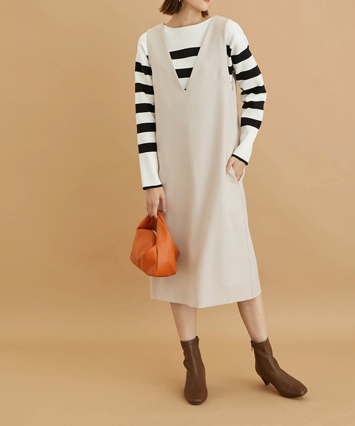 ROPE' PICNIC(ロペピクニック)の「ソフトストレッチセットバックヒールショートブーツ(ブーツ・レディース・ブラック/ブラウン/ホワイト系その他/キナリ・22.5cm/23.0cm/23.5cm/24.0cm/24.5cm/25.0cm)」の13枚目の写真