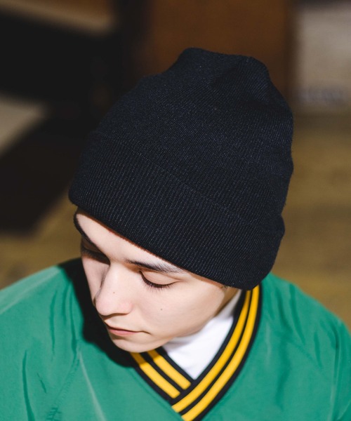 WEGO（ウィゴー）の「WEGO/カラービーニー（ニットキャップ/ビーニー・メンズ・ホワイト/ブラック・FREE）」の10枚目の写真