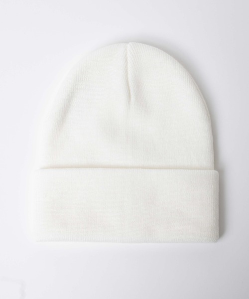 WEGO（ウィゴー）の「WEGO/カラービーニー（ニットキャップ/ビーニー・メンズ・ホワイト/ブラック・FREE）」の9枚目の写真