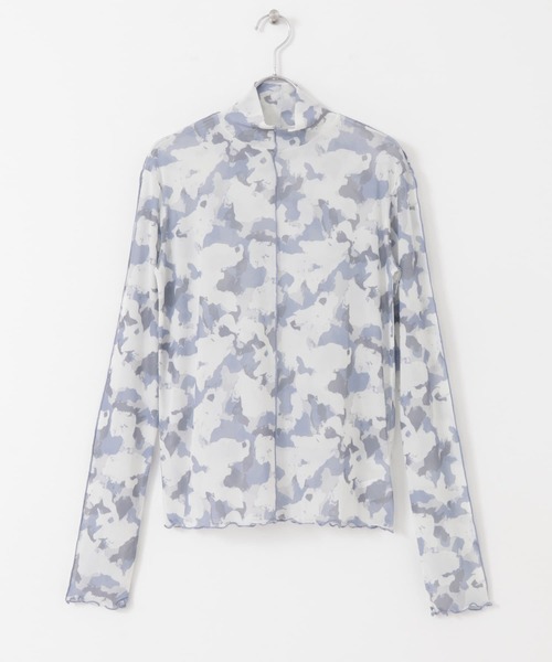 SENSE OF PLACE by URBAN RESEARCH（センスオブプレイスバイアーバンリサーチ）の「シアーハイネックトップ（Tシャツ/カットソー・レディース・アイボリー/ブラウン系その他/パープル系その他/ブラウン・ONE）」の12枚目の写真