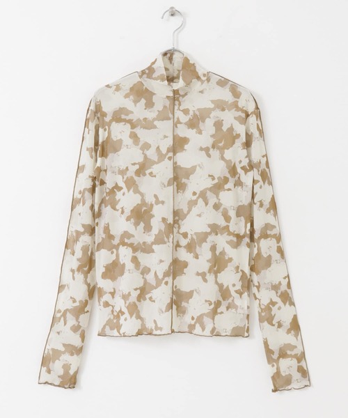 SENSE OF PLACE by URBAN RESEARCH（センスオブプレイスバイアーバンリサーチ）の「シアーハイネックトップ（Tシャツ/カットソー・レディース・アイボリー/ブラウン系その他/パープル系その他/ブラウン・ONE）」の13枚目の写真