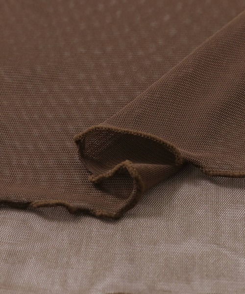 SENSE OF PLACE by URBAN RESEARCH（センスオブプレイスバイアーバンリサーチ）の「シアーハイネックトップ（Tシャツ/カットソー・レディース・アイボリー/ブラウン系その他/パープル系その他/ブラウン・ONE）」の16枚目の写真