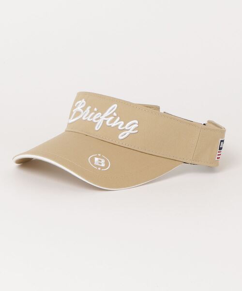 BRIEFING（ブリーフィング）の「WOMENS BASIC VISOR（サンバイザー・レディース・ホワイト/ブラック/ベージュ/ネイビー/オリーブ・FREE）」の4枚目の写真