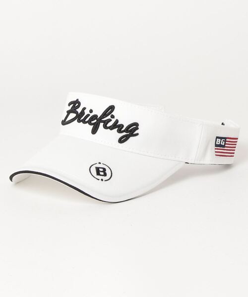 BRIEFING（ブリーフィング）の「WOMENS BASIC VISOR（サンバイザー・レディース・ホワイト/ブラック/ベージュ/ネイビー/オリーブ・FREE）」の2枚目の写真