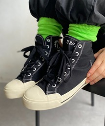 U.S. POLO ASSN. | 1ポイントロゴ刺繍ハイカットスニーカー LADYS レディース(スニーカー)