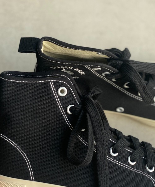 U.S. POLO ASSN.（ユーエスポロアッスン）の「1ポイントロゴ刺繍ハイカットスニーカー LADYS レディース（スニーカー・レディース・ブラック/ベージュ/オフホワイト・SMALL/MEDIUM/LARGE）」の14枚目の写真