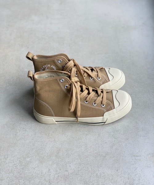 U.S. POLO ASSN.（ユーエスポロアッスン）の「1ポイントロゴ刺繍ハイカットスニーカー LADYS レディース（スニーカー・レディース・ブラック/ベージュ/オフホワイト・SMALL/MEDIUM/LARGE）」の21枚目の写真