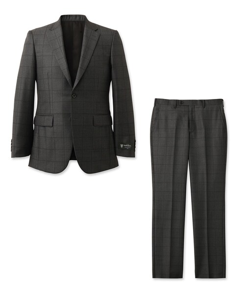 TAKEO KIKUCHI（タケオキクチ）の「◆【DORMEUIL】バーズアイ ウインドウペン スーツ（スーツセット・メンズ・グレー系その他2/ネイビー系1・02/03/04）」の3枚目の写真