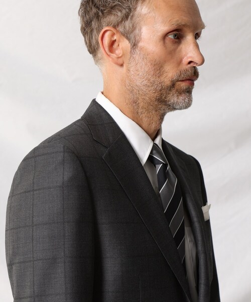 TAKEO KIKUCHI（タケオキクチ）の「◆【DORMEUIL】バーズアイ ウインドウペン スーツ（スーツセット・メンズ・グレー系その他2/ネイビー系1・02/03/04）」の9枚目の写真