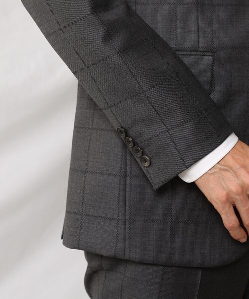 TAKEO KIKUCHI（タケオキクチ）の「◆【DORMEUIL】バーズアイ ウインドウペン スーツ（スーツセット・メンズ・グレー系その他2/ネイビー系1・02/03/04）」の11枚目の写真