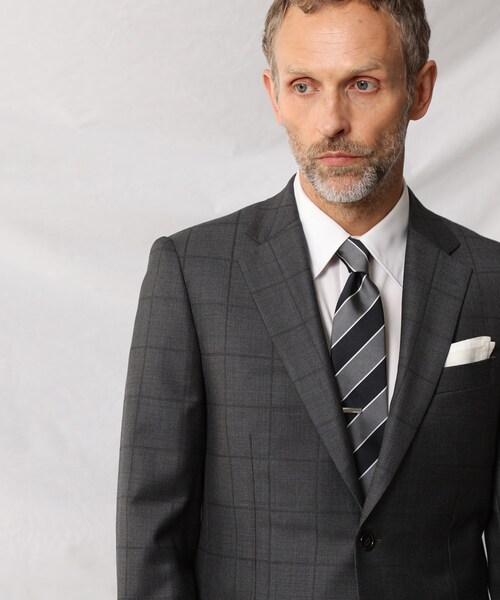 TAKEO KIKUCHI（タケオキクチ）の「◆【DORMEUIL】バーズアイ ウインドウペン スーツ（スーツセット・メンズ・グレー系その他2/ネイビー系1・02/03/04）」の19枚目の写真