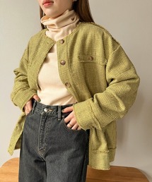 ツイードオーバージャケット