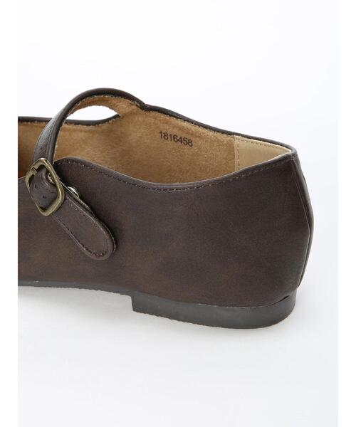 Samansa Mos2（サマンサ モスモス）の「ワンストラップシューズ（パンプス・レディース・ブラウン/キャメル・MEDIUM/LARGE）」の19枚目の写真