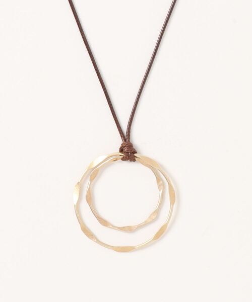 チチカカ（チチカカ）の「ダブルリングネックレス（ネックレス・レディース・シルバー/ゴールド・FREE）」の4枚目の写真