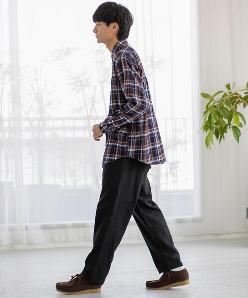 coen（コーエン）の「ビエラネルチェックレギュラーカラーシャツ（シャツ/ブラウス・メンズ・オフホワイト/コバルトブルー/レッド/イエロー/ネイビー/ブラウン・MEDIUM/SMALL/LARGE/X-LARGE）」の12枚目の写真