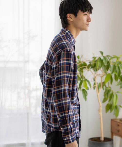 coen（コーエン）の「ビエラネルチェックレギュラーカラーシャツ（シャツ/ブラウス・メンズ・オフホワイト/コバルトブルー/レッド/イエロー/ネイビー/ブラウン・MEDIUM/SMALL/LARGE/X-LARGE）」の20枚目の写真