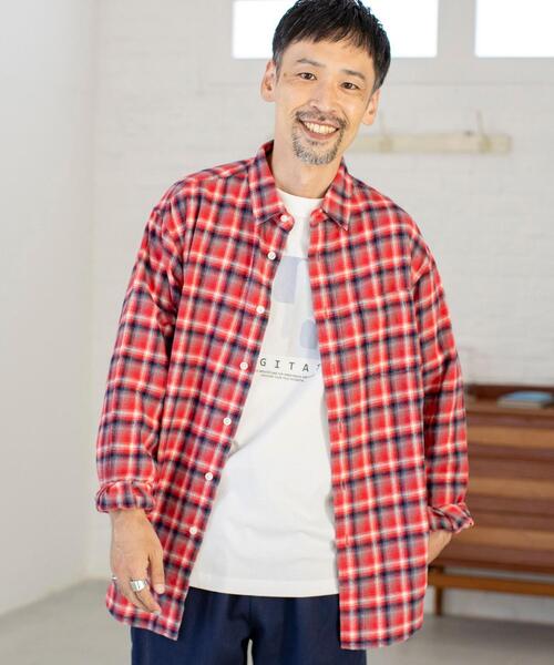 coen（コーエン）の「ビエラネルチェックレギュラーカラーシャツ（シャツ/ブラウス・メンズ・オフホワイト/コバルトブルー/レッド/イエロー/ネイビー/ブラウン・MEDIUM/SMALL/LARGE/X-LARGE）」の22枚目の写真