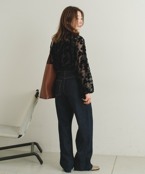 Kastane（カスタネ）の「【2022AWアイテム】ベロアオパールブラウス（シャツ/ブラウス・レディース・ブラック/ベージュ・FREE）」の20枚目の写真