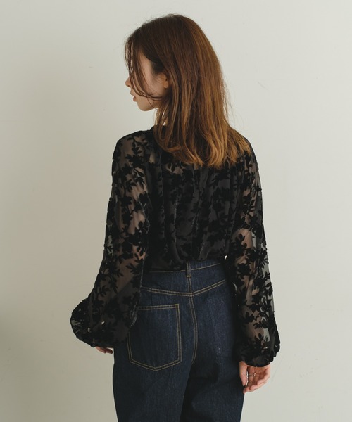 Kastane（カスタネ）の「【2022AWアイテム】ベロアオパールブラウス（シャツ/ブラウス・レディース・ブラック/ベージュ・FREE）」の22枚目の写真