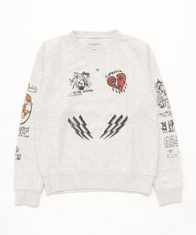 black Weirdos Cady Tattoo Sweat Shirt(Kids) (22AW-KD01)